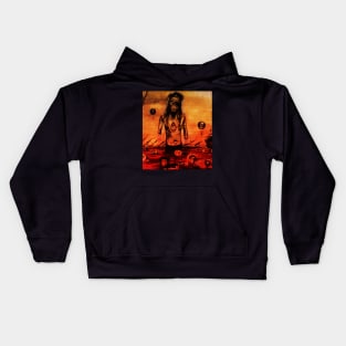 Man in Hell Kids Hoodie